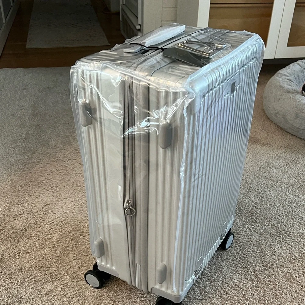 Nobl- Carry On Silver Hard Shell Suitcase - Picture 2 of 7